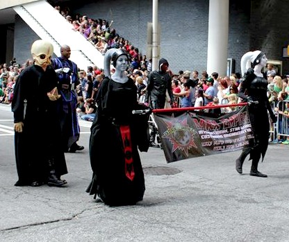 Sith Bith Walking in the Parade With Jana and Jenn