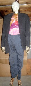 Clothes Added to Scarecrow Prop