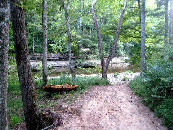 The path down to the creek
