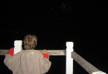 Ryan watching for fireworks