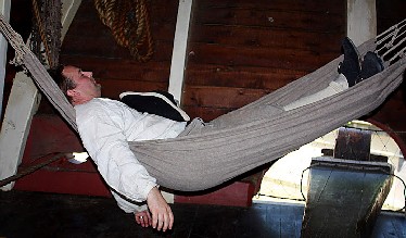 Michael in hammock