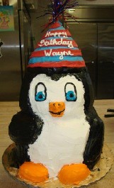 The Penguin Cake with Hat