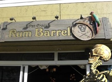 Rum Barrel Sign