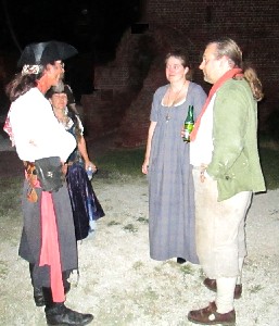 Michael and Kate Chatting with Deadeye