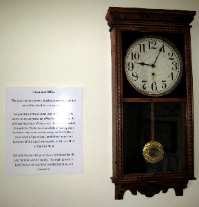 Lockhouse timekeeper's clock