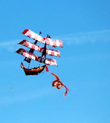 A pirate ship kite