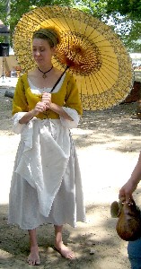 Kirsta Graves with parasol
