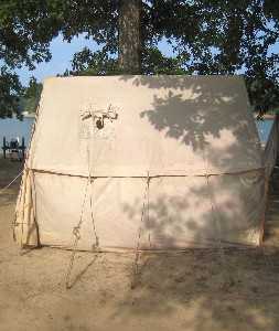 A tent with a vent
