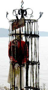 Close up of Billy in his gibbet