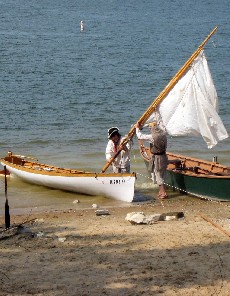 Michael & Mark erect the sail 2