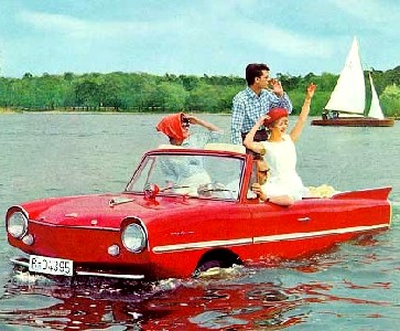 The swimming car from the 60s