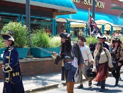 A group of pirates in the parade