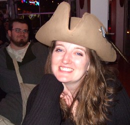 Kate in Bryan's Hat