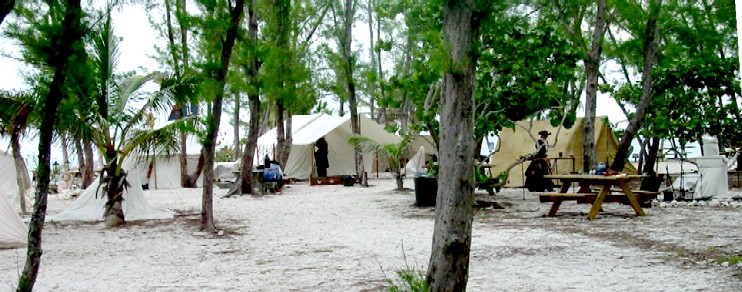 A wide view of a part of the camp