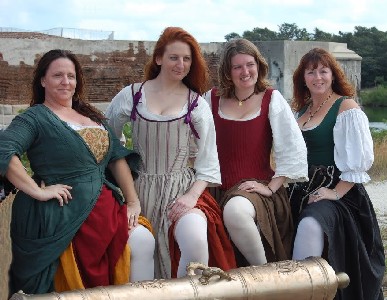 All Girl's Cannon Crew posing