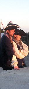 Dorian Lasseter and Josephine Legarde at sunset