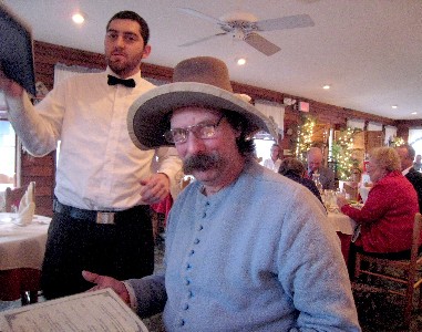Patrick Hand and our waiter