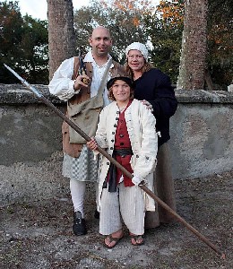 Michael, Wendy and Youngblood in garb