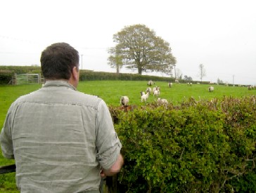 Gareth Calling His Sheep