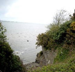 Portmeirion Estuary Through a Crevice in the Rocks